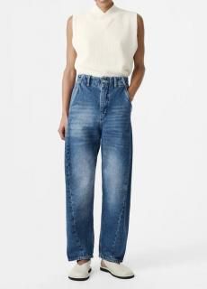 STUDIO NICHOLSON WORN WASH INDIGO ワイドパンツ STUDIO NICHOLSON WORN WASH INDIGO ワイドパンツ