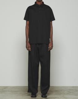 THE RERACS25SSREGULAR COLLAR POLO SHIRT (BLACK)