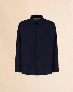 <img class='new_mark_img1' src='https://img.shop-pro.jp/img/new/icons1.gif' style='border:none;display:inline;margin:0px;padding:0px;width:auto;' /> MARNI(25FW) SHIRTTROPICAL WOOL   BLUE BLACK