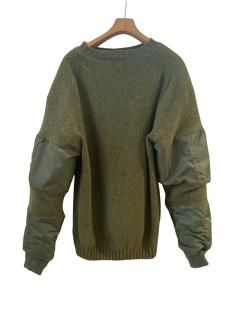 BLESS(25AW)	BOMBERSLEEVESWEATER HAR / ALPHA GREEN