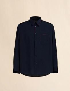 <img class='new_mark_img1' src='https://img.shop-pro.jp/img/new/icons1.gif' style='border:none;display:inline;margin:0px;padding:0px;width:auto;' /> MARNI(25FW) SHIRT   BLUE BLACK