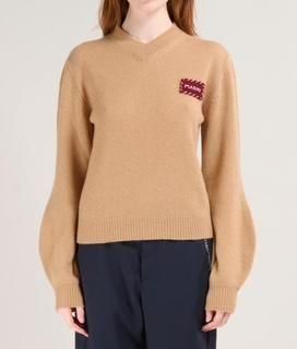 MARNI25FWˡV NECK SWEATER/EARTH OF SIENA