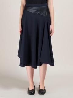 MARNI25FWˡSKIRT/BLUEBLACK