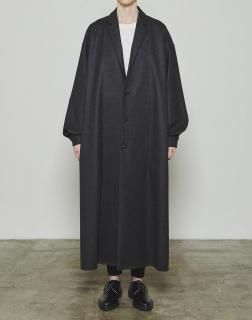 THE RERACS(25FW)RERACS NOTCHED LAPEL SHIRT COAT (CHARCOAL GRAY)