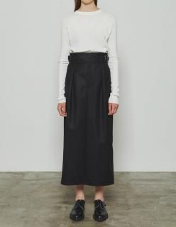 THE RERACS (25FW) THE PENCIL GURKHA SKIRT(BLACK)