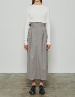 THE RERACS (25FW) THE PENCIL GURKHA SKIRT(GREGE)