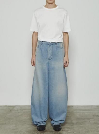 THE RERACS WIDE BARREL PANTS/ワイドバレルパンツ THE RERACS(ザ・リラクス)｜【MEN】ワイドバレルパンツ/グレージュ の