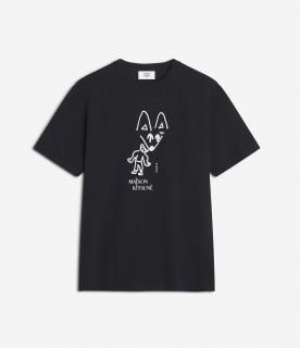 <img class='new_mark_img1' src='https://img.shop-pro.jp/img/new/icons14.gif' style='border:none;display:inline;margin:0px;padding:0px;width:auto;' />MAISON KITSUNE 25FW PARTY FOX COMFORT TEE-SHIRT(BLACK)