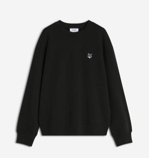 MAISON KITSUNE   FOX HEAD COMFORT SWEATSHIRTBLACK
