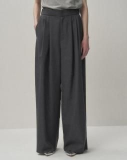 <img class='new_mark_img1' src='https://img.shop-pro.jp/img/new/icons14.gif' style='border:none;display:inline;margin:0px;padding:0px;width:auto;' />ATON(25FW) WIDE EASY PANTS TOP GRAY