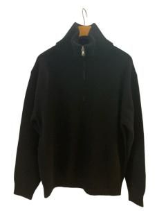 <img class='new_mark_img1' src='https://img.shop-pro.jp/img/new/icons14.gif' style='border:none;display:inline;margin:0px;padding:0px;width:auto;' />ATON(25FW)HALF ZIP SWEATER / BLACK