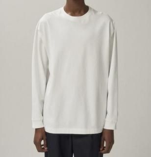 <img class='new_mark_img1' src='https://img.shop-pro.jp/img/new/icons14.gif' style='border:none;display:inline;margin:0px;padding:0px;width:auto;' />ATON(25FW)AIR SPINNING LOOSE FIT LONG SLEEVE T-SHIRT / WHITE