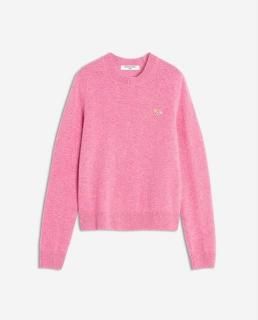 <img class='new_mark_img1' src='https://img.shop-pro.jp/img/new/icons14.gif' style='border:none;display:inline;margin:0px;padding:0px;width:auto;' />MAISON KITSUNE (25FW) BABY FOX LAMBSWOOL REGULAR JUMPER / PALE ROSE