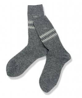 Mens Wool Zig Socks