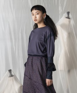 TULLE SLEEVE TOP / チュールスリーブトップ