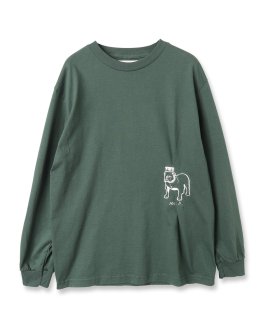 BULLDOG EMBROIDARY T-SHIRT / ブルドックエンブロイダリーTシャツ