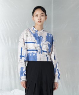 <img class='new_mark_img1' src='https://img.shop-pro.jp/img/new/icons61.gif' style='border:none;display:inline;margin:0px;padding:0px;width:auto;' />SILHOUETTE PRINT SHIRT / シルエットプリントシャツ