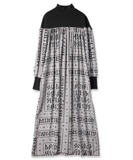 パーティードレス Logo Motif Rib Dress cy88166_1_pinkbeige_3_1200x120