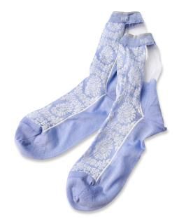 Stamp Flower Socks