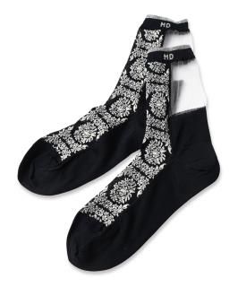 Stamp Flower Socks