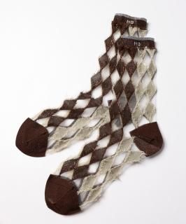 Diamond Check Socks