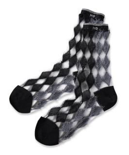 Diamond Check Socks
