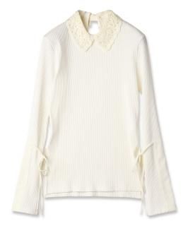 <img class='new_mark_img1' src='https://img.shop-pro.jp/img/new/icons55.gif' style='border:none;display:inline;margin:0px;padding:0px;width:auto;' />Lace Collar Top