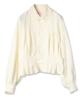 <img class='new_mark_img1' src='https://img.shop-pro.jp/img/new/icons61.gif' style='border:none;display:inline;margin:0px;padding:0px;width:auto;' />LACE COLLAR BLOUSON 졼顼֥륾