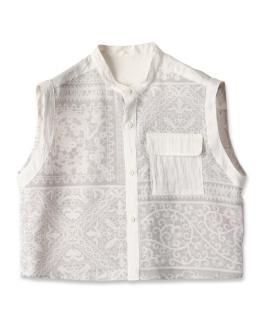 <img class='new_mark_img1' src='https://img.shop-pro.jp/img/new/icons61.gif' style='border:none;display:inline;margin:0px;padding:0px;width:auto;' />Lace Collage Shirt