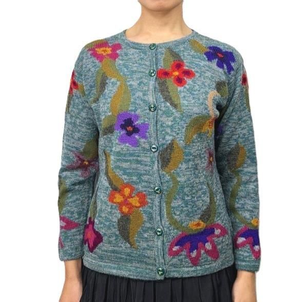 花柄 - MAUA ONLINE STORE アルパカニット 花柄 - MAUA ONLINE STORE アルパカニット