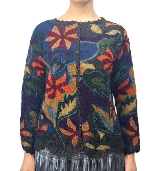 花柄 - MAUA ONLINE STORE アルパカニット 花柄 - MAUA ONLINE STORE アルパカニット