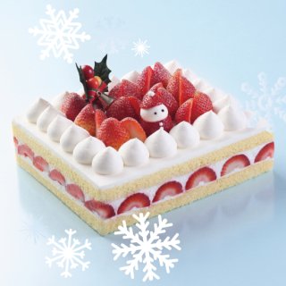予約受付中<br>【クリスマスケーキ】<br>イチゴのデコレーションケーキ<br>4号