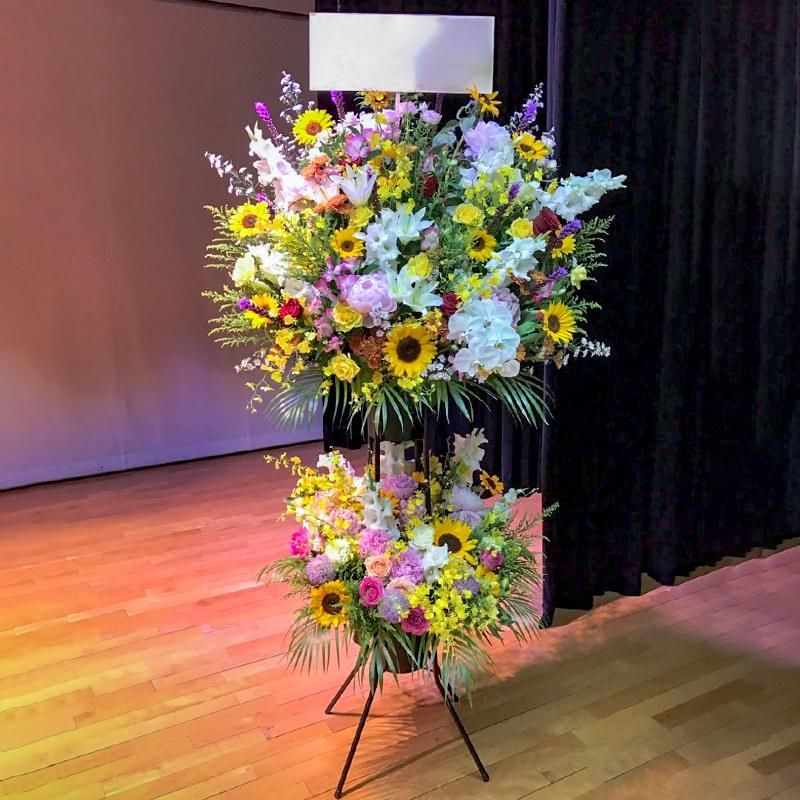 豪華おまかせスタンド花2段 大阪高槻 茨木の花屋flower Pot フラワーポット 豪華おまかせスタンド花2段 大阪高槻 茨木の花屋flower Pot フラワーポット
