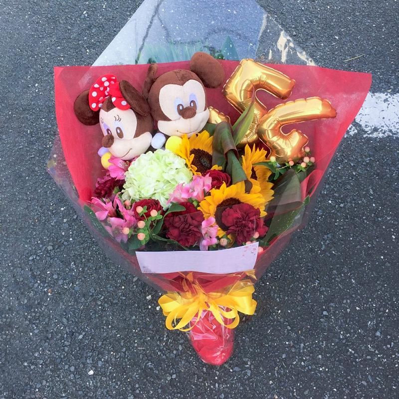ディズニーぬいぐるみブーケ | 大阪高槻・茨木の花屋flower pot