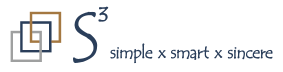 S3 simple x smart  x sincere