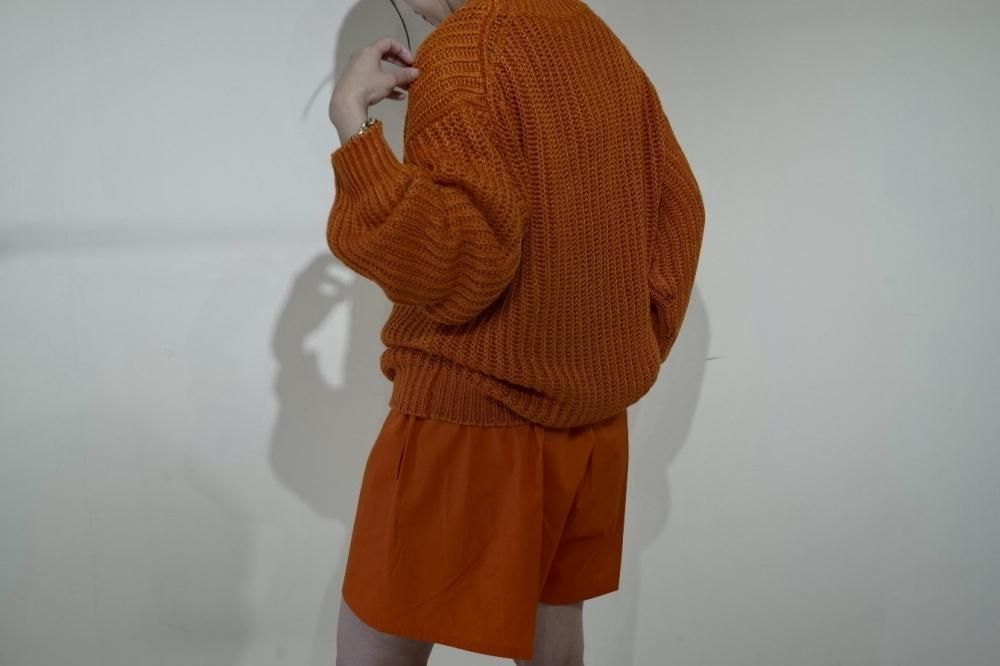 トップス Cristaseya linen ribbed 3yarns sweater イデアル公式オンラインショップ