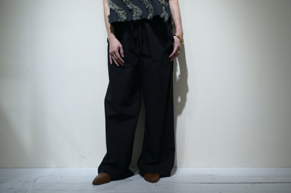 Cristaseya　Maxi large pants / black