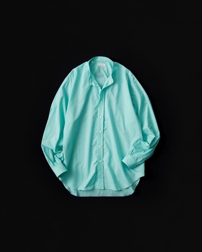 NICENESS TITO N.N.P バンドカラードレスシャツ (GREEN) NICENESS TITO N.N.P バンドカラードレスシャツ (GREEN)