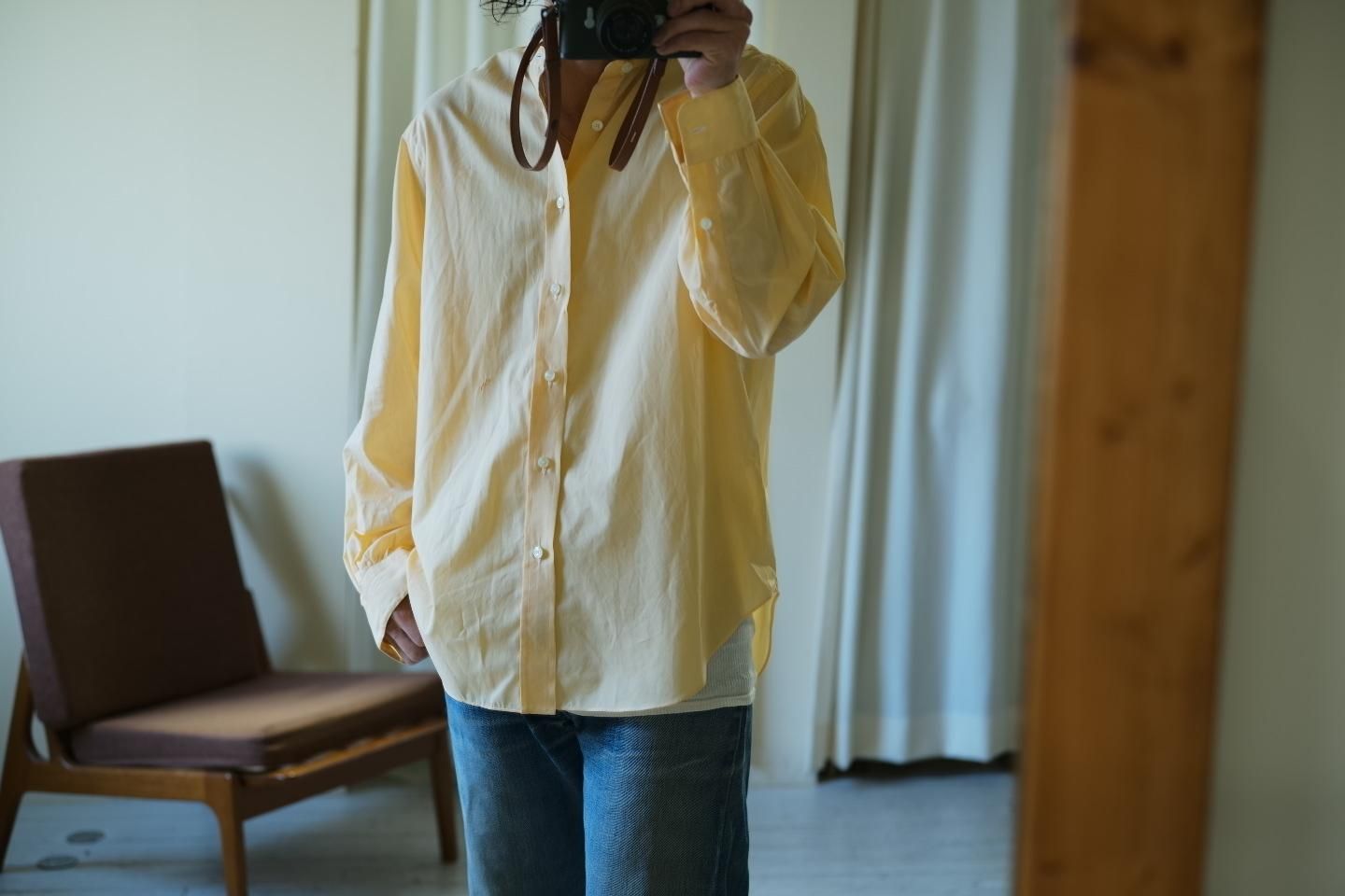 NICENESS TITO N.N.P バンドカラードレスシャツ (YELLOW) NICENESS TITO N.N.P バンドカラードレスシャツ (YELLOW)