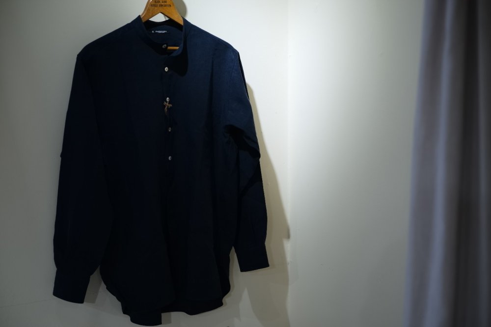 MAATEE&SONS 極上リネンPULLOVER SHIRTS(NAVY) - RAT HOLE