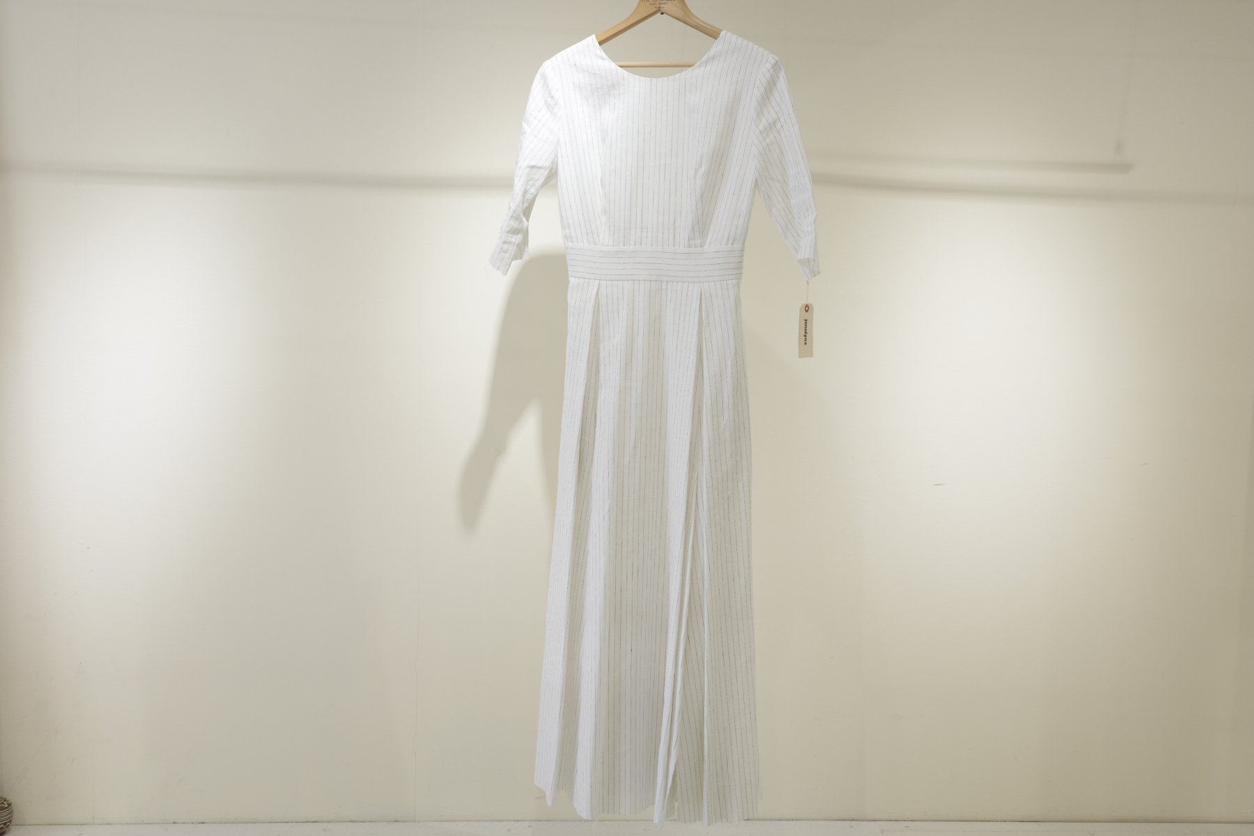 JONNLYNX　stripe cotton linen dress