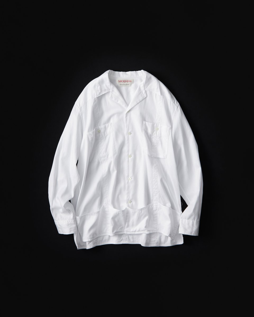 NICENESS / COOPER アカプルコリ リゾートシャツ(WHITE)