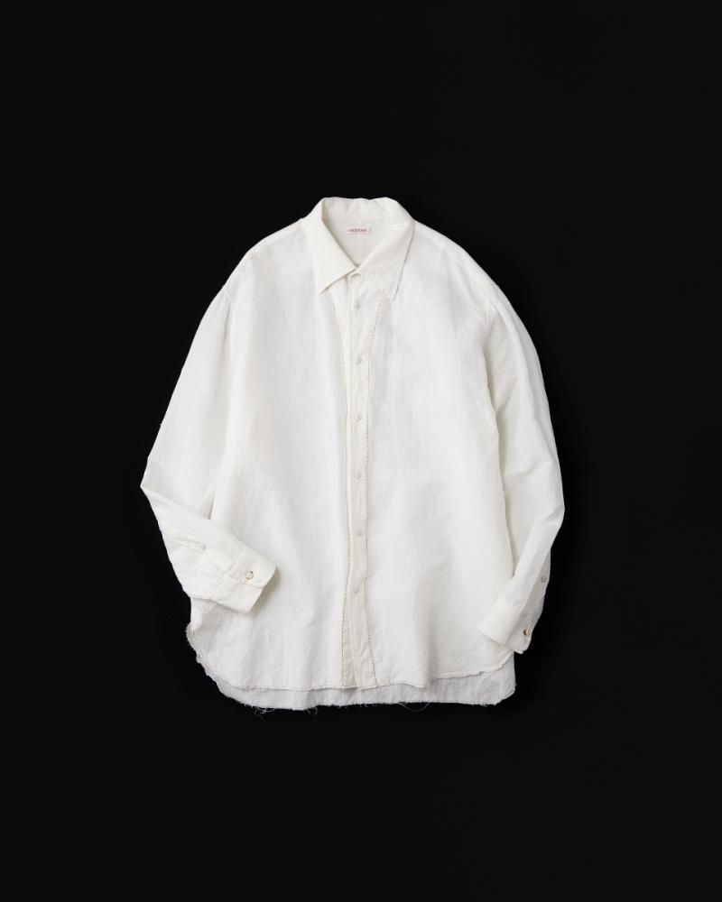 NICENESS CHOCOLATE カディ リネンコットンシャツ 23AW NICENESS CHOCOLATE カディ リネンコットンシャツ L - メルカリ