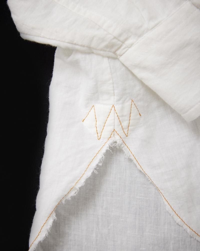 NICENESS CHOCOLATE インドカディ リネンコットンシャツ(WHITE)