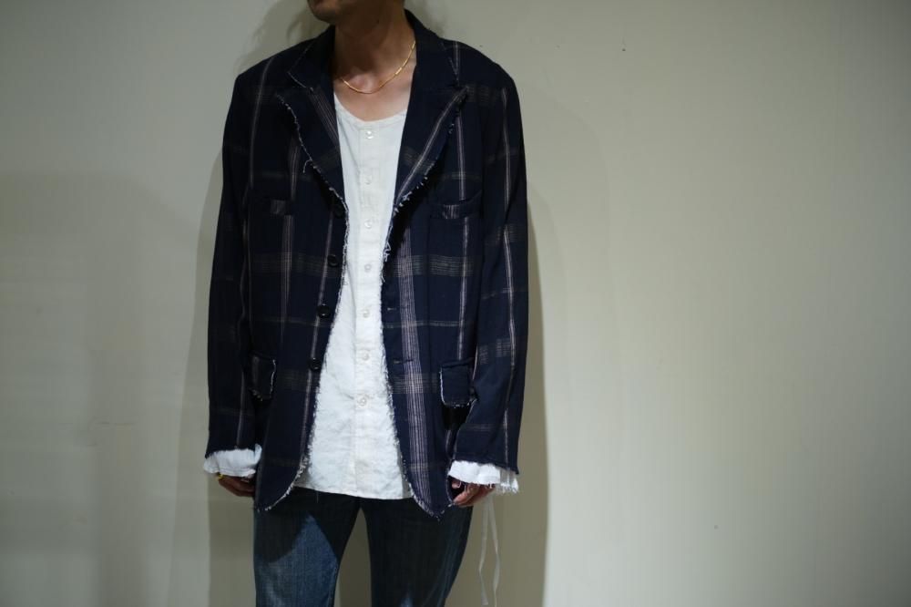 豊富なギフト NICENESS LEON ジャケット カディーチェック NAVY ジャケット・アウター