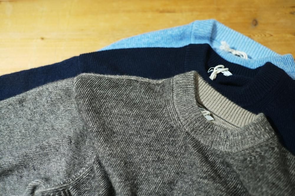 強撚Shetland 裏カシミヤ ひょっとこP/O Sweater MAATEE&SONS 裏カシミヤ ひょっとこP/O SWEATER