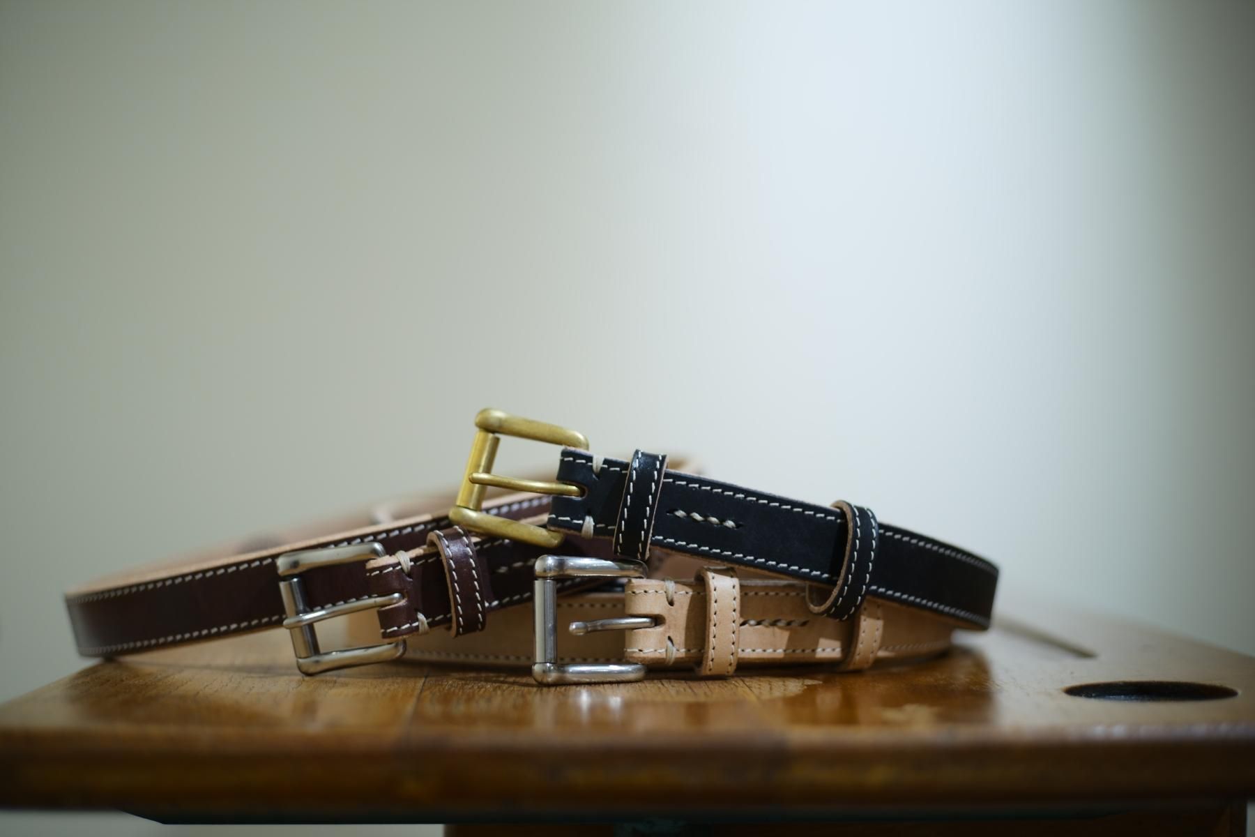 niceness BLADE LEATHER BELT ナイスネス NICENESS BLADE NNサドルレザーベルト