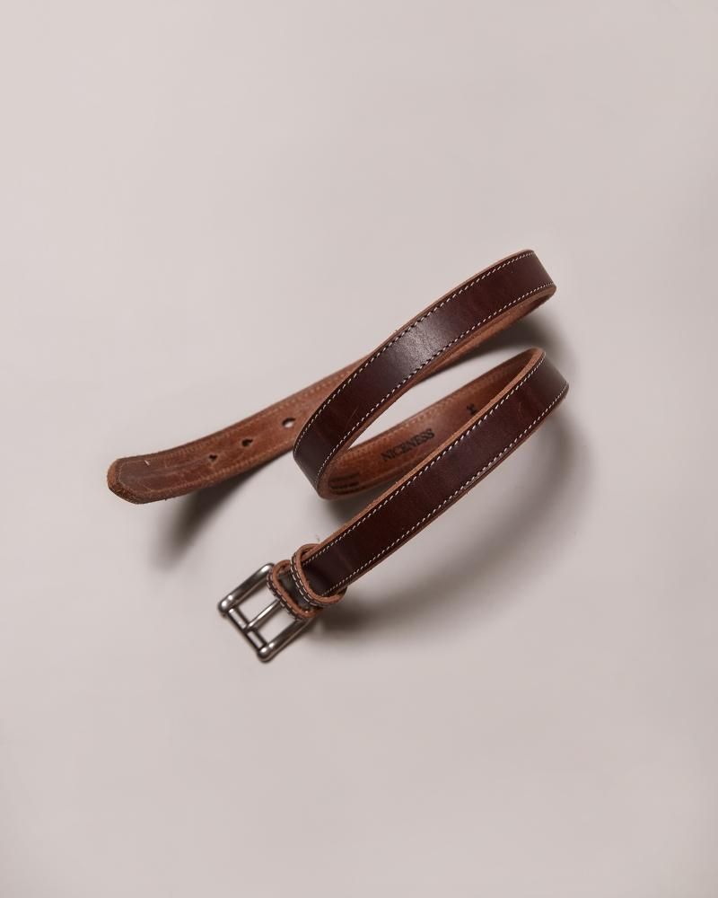 niceness BLADE LEATHER BELT ナイスネス NICENESS BLADE NNサドルレザーベルト