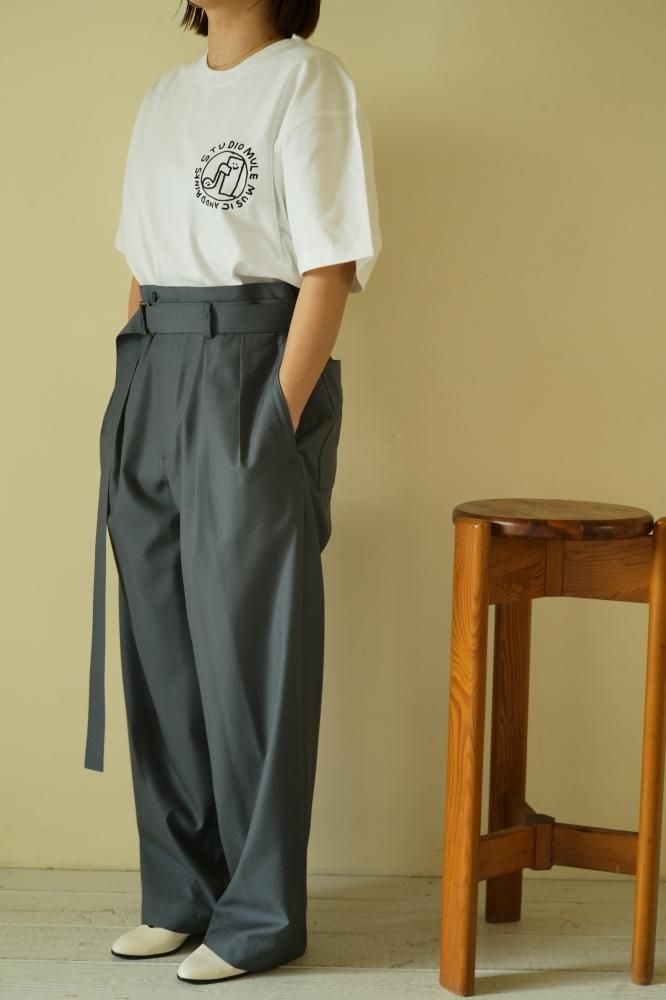 レビュー高評価の商品!の商品をすべて SEEALL MANCHESTER PANTS (SILVER BLUE) パンツ