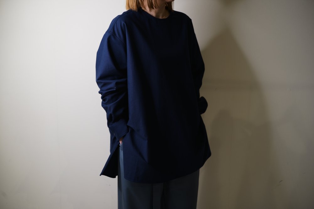 REVERBERATE  PULLOVER SHIRT (NAVY)